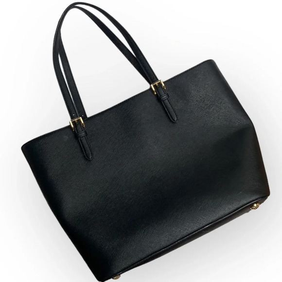 Michael Kors Jet Set Item Multifunctional Black Pocket Tote with Gold Hardware - Picture 8 of 12